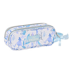 Avis Trousse Fourre-Tout Double Frozen Memories Argenté Bleu Blanc (21 x 8 x 6 cm)