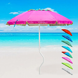 Parasol de plage léger visser protection uv GiraFacile 220 cm Apollo