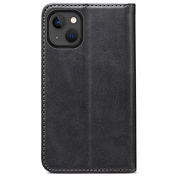 Etui en PU absorption magnétique avec support noir pour votre iPhone 13 6.1 pouces