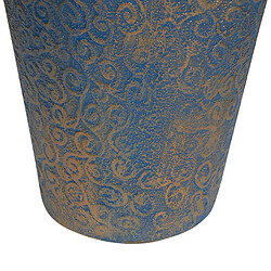 Beliani Vase décoratif MASSA fait à la main Céramique 53 cm Bleu pas cher