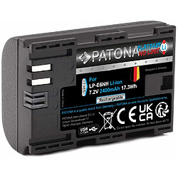 Avis PATONA Platinum LP-E6NH Batterie USB 2250 mAh avec entrée USB directe (USBc)