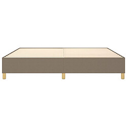 Sommier à lattes,Cadre à lattes de lit pour Adulte Taupe 200x200 cm Tissu -MN33799 pas cher