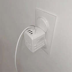 Acheter XOOPAR Adaptateur de voyage 15W AUS/EU/UK/US Blanc