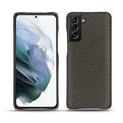 Noreve Coque Cuir Samsung Galaxy S21+ - Anthracite Coque arrière cuir - Design raffiné - Protection intégrale - Accès aux fonctionnalités