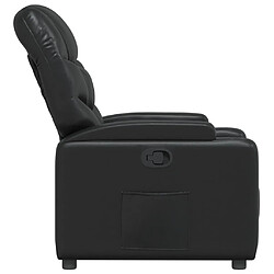 Avis vidaXL Fauteuil inclinable Noir Similicuir