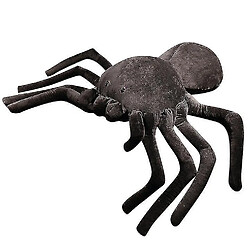 Universal Araignée noire mignonne en peluche de poupée hauteur en peluche pelucheuse douce 25 * 40cm