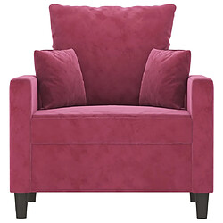 Avis Maison Chic Fauteuil Relax pour salon | Fauteuil Rouge bordeaux 60 cm Velours -GKD71402