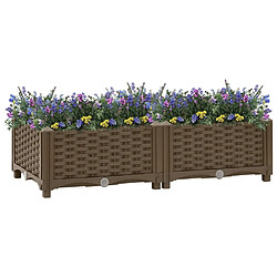 Maison Chic Jardinière,Lit surélevé - Bac à fleurs - pot de fleur 80x40x23 cm Polypropylène -GKD77738