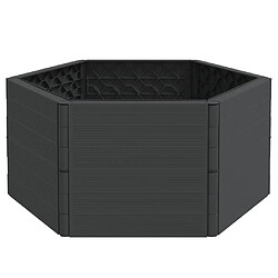 Avis Maison Chic Jardinière,Bac à fleurs - pot de fleur anthracite PP -GKD11002