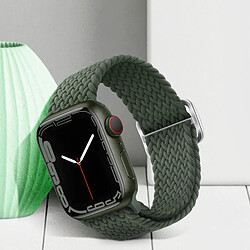 Acheter Avizar Bracelet pour Apple Watch 41mm / 40mm / 38 mm Nylon Tressé Respirant vert kaki