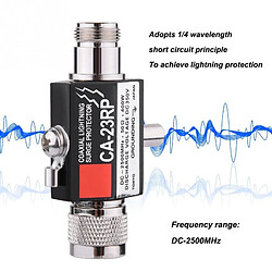 Acheter Wewoo Balun vidéo CA-23RS 400W 2500MHz bouchon d'arrêt mâle prise à protecteur de surtension coaxial femelle contre la foudre