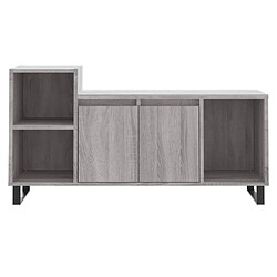 Maison Chic Meuble TV scandinave gris - Banc TV pour salon Sonoma 100x35x55 cm Bois d'ingénierie -MN37118 pas cher