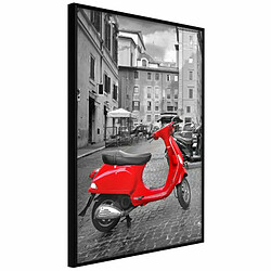 Paris Prix Affiche Murale Encadrée The Most Beautiful Scooter 20 x 30 cm Noir