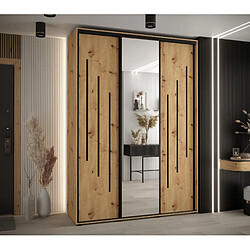 Abiks Meble Armoire DAVOS 9 À Portes Coulissantes 235,2/170/60 3 Portes