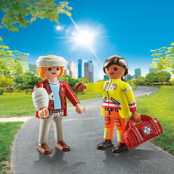 Playmobil® 71506 - Playmobil - Secouriste avec blessé