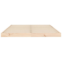 Acheter vidaXL Cadre de lit sans matelas 140x190 cm bois de pin massif