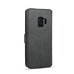 Avis Wewoo Coque Étui à rabat Retro côté huile avec support logements pour cartes et portefeuille Galaxy S9 Noir