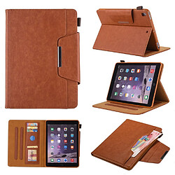 Etui en PU Boucle avec support et fente pour stylo marron pour votre Apple iPad 10.2 (2019)