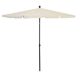 Maison Chic Parasol Jardin | Parasol de jardin avec mat 210x140 cm Sable - GKD29322