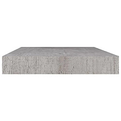 Avis vidaXL Étagère murale flottante gris béton 40x23x3,8 cm MDF