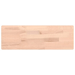 vidaXL Étagère murale 60x20x4 cm bois massif de hêtre