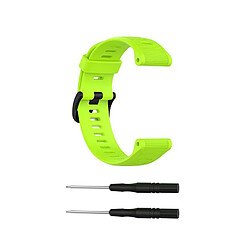 Bracelet de rechange compatible pour Garmin Forerunner 945/935 Fenix5 Quatix5 Sapphire Approach S60 Citron vert