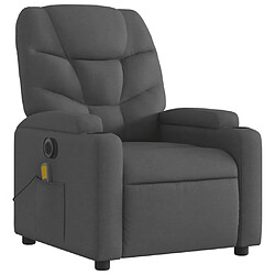 Avis Maison Chic Fauteuil Relax pour salon, Fauteuil inclinable de massage électrique gris foncé tissu -GKD58541