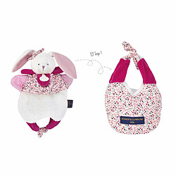 Doudou Amusette Lapin cerise - Doudou et compagnie