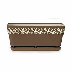 Avis Jardinière auto-arrosante Stefanplast Gaia Marron Plastique 13,3 x 12,3 x 29,3 cm (12 Unités)