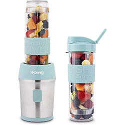 H.Koenig mini blender électrique de 0,57L 300W bleu pastel