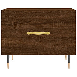 Acheter vidaXL Table basse Chêne marron 50x50x40 cm Bois d'ingénierie