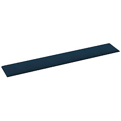 Acheter vidaXL Panneaux muraux 12 pcs Bleu 90x15 cm Velours 1,62 m²