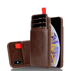 Cadorabo Coque iPhone XS MAX Etui en Marron