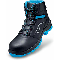 uvex 2 xenova Chaussures montantes S2 SRC, T. 46, noir/bleu ()