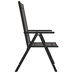 Avis vidaXL Chaises de jardin pliables lot de 6 Textilène Noir