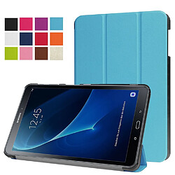 Etui en PU tri-pliure avec support pour Samsung Galaxy Tab A 10.1 T580/T585 (2016) - Bleu clair