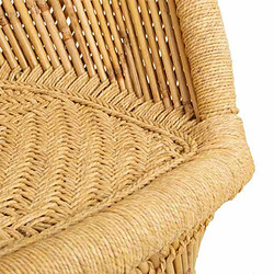 Fauteuil Alexandra House Living Naturel 46 x 83 x 62 cm pas cher