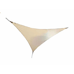 JARDIéco Voile d'ombrage triangulaire 3,60 x 3,60 x 3,60 m - Sable