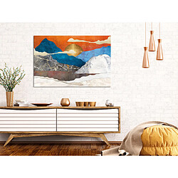 Artgeist Tableau - Mountain Idyll (1 Part) Wide 90x60 cm