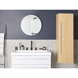 Beliani Colonne de salle de bain beige MATARO