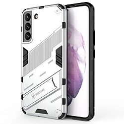 Coque en TPU anti-rayures avec béquille argent pour votre Samsung Galaxy S22 Plus 5G