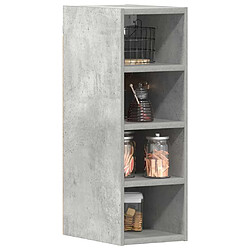 vidaXL Armoire suspendue gris béton 20x29,5x60 cm bois d'ingénierie