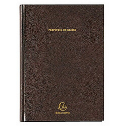 Exacompta Agenda perpétuel de caisse broché format 21 cm x 14,8 cm - Noir