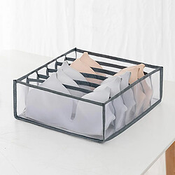 Acheter Sous-vêtements Pliables Organisateur Culotte Soutien-gorge Tiroir Boîte De Rangement Gris 6 Poignées