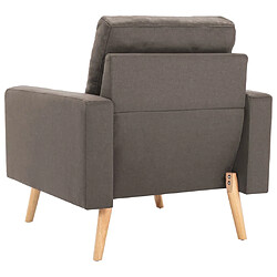 Acheter vidaXL Fauteuil Taupe Tissu