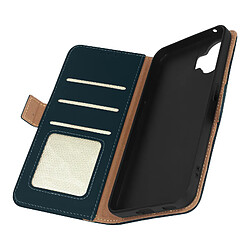 Avizar Housse pour Nothing Phone 2 Cuir Véritable Portefeuille Leather Cover Bleu