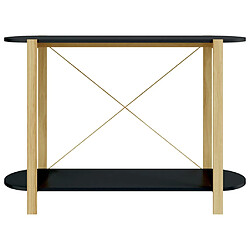 Acheter vidaXL Table console Noir 110x38x75 cm Bois d'ingénierie