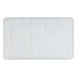 RUGSX Tapis de salle de bain SYNERGY, glamour, antidérapant, doux - lurex blanc 50x80 cm