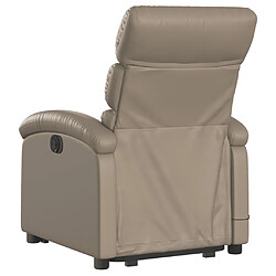 Avis vidaXL Fauteuil inclinable de massage Cappuccino Similicuir