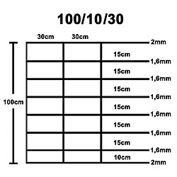 Acheter vidaXL Clôture de jardin Acier galvanisé 50x1 m Argenté